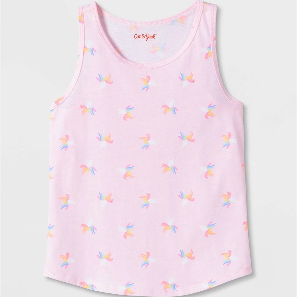 NWT Cat & Jack Unicorn Tank - M (7/8)